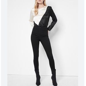 Express Colorblock Thong Bodysuit